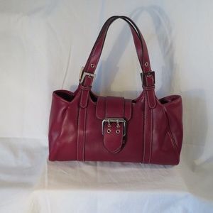 Red Snap Front Snap Bag
